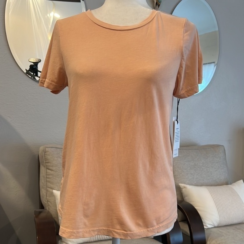 7 for all mankind peach tee shirt